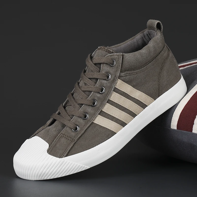 Кроссовки унисекс на резиновой подошве повседневные туфли из красной парусины