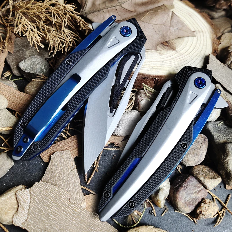 Складной нож RM Blue G10 лезвие 440 высококачественный для спорта на открытом воздухе