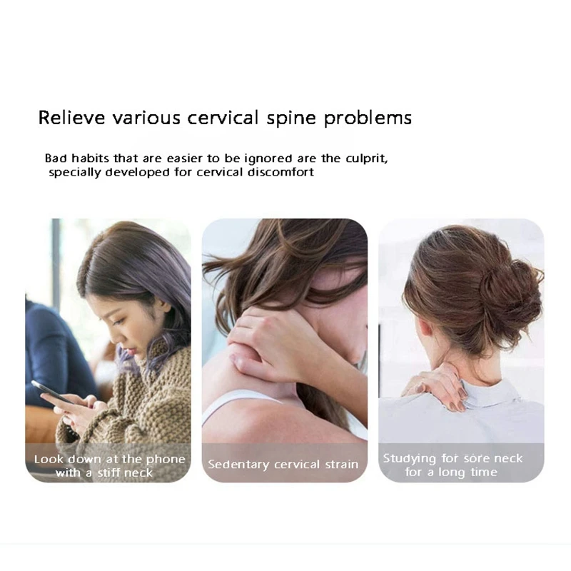 

Neck Massager Shoulder Cervical Massager Multifunctional Electric Hot Compress Pulse Neck Protector