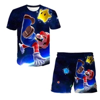 new style anime 3d childrens suit clothes boys and girls t shirt casual personalized clothes fashion t shirt shorts suit