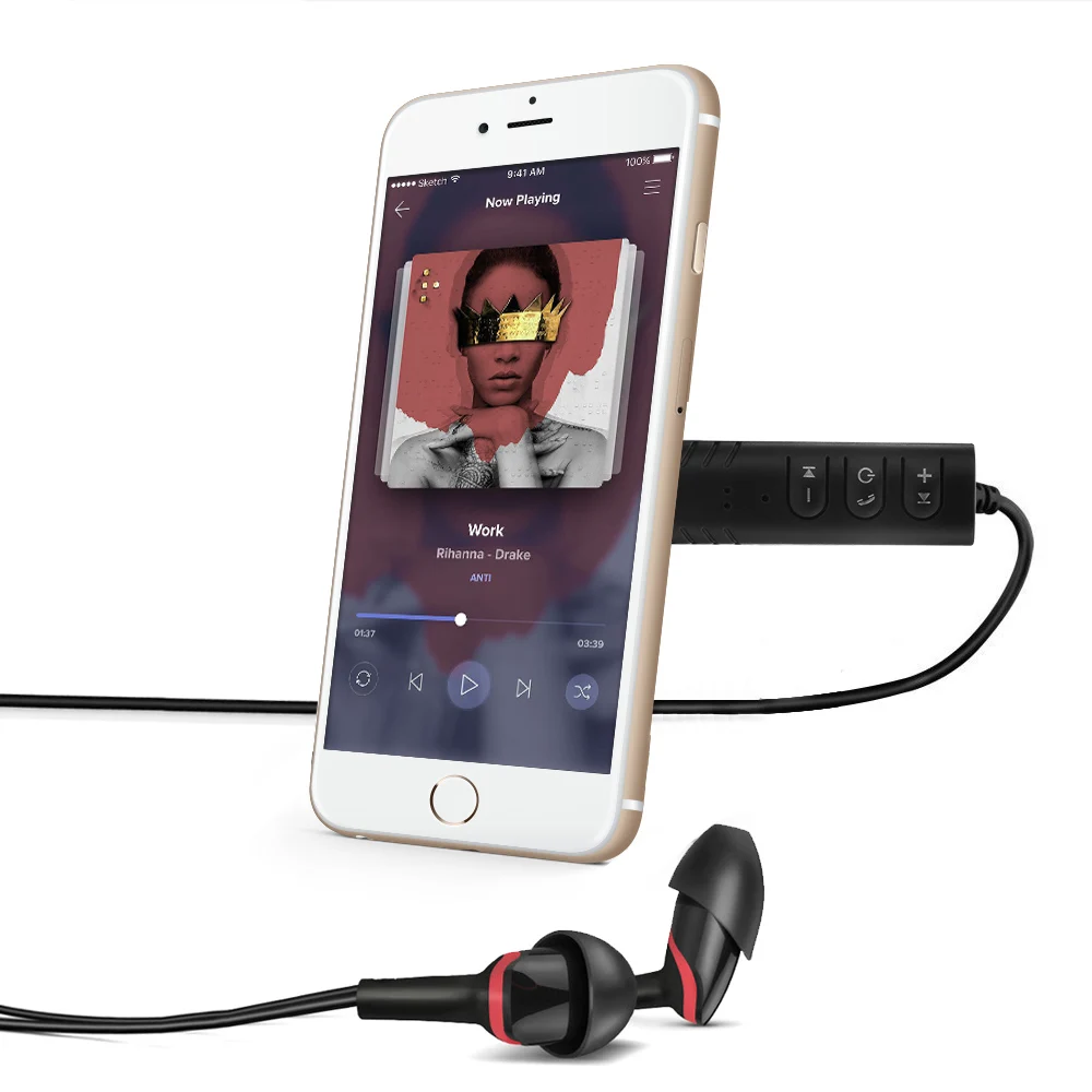 Автомобильный Bluetooth USB музыкальный аудио приемник 3 5 мм разъем aux Наушники Динамик