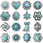 5 шт.лот 18 мм кнопка оснастки ювелирных изделий много Винтажный Цветок Любовь крест черепаха Сова 18 мм Металлические Кнопки подходят кнопки браслет