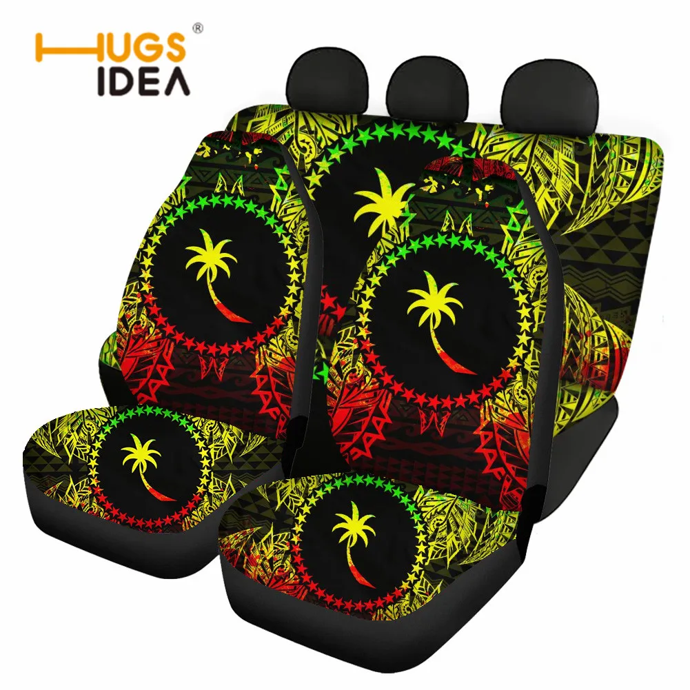 

Chuuk Polynesian Gradient Printed Full Set Auto Interior Accessories Front/Rear Seats Covers Stylish Women Men Customize Gift