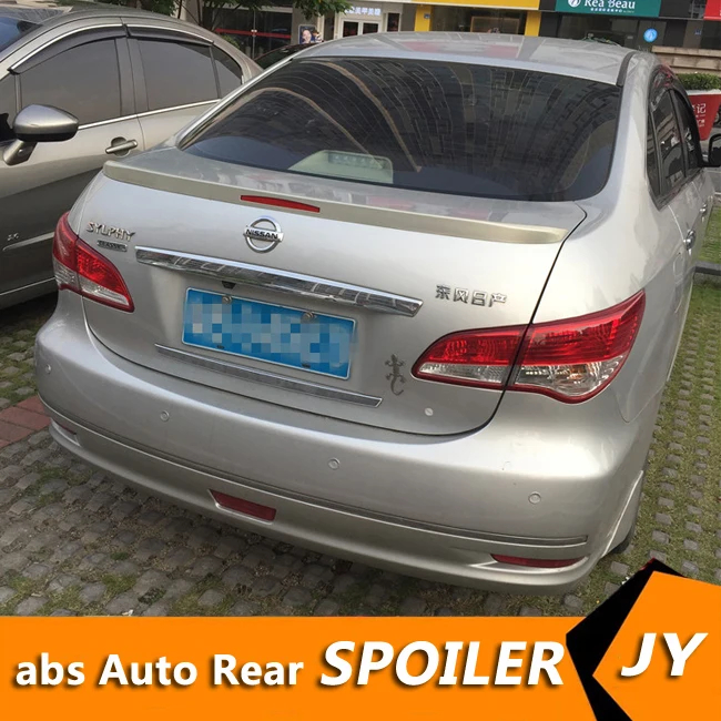 Для NISSAN Sentra спойлер 2008 2016 высокого качества ABS Материал заднее крыло автомобиля