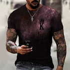 Мужская футболка с принтом короны и Серизе, Повседневная футболка с коротким рукавом и круглым вырезом, лето 2021
