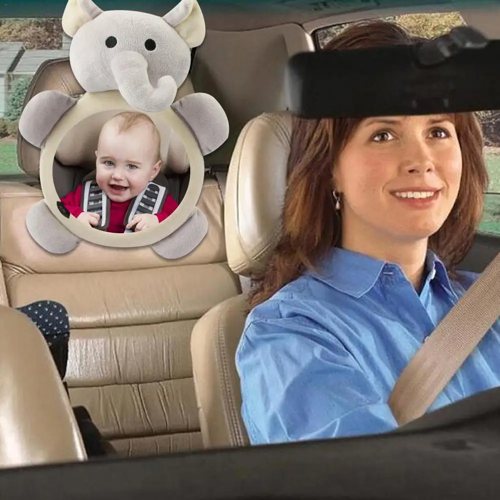Espejo de seguridad ajustable para beb&eacute;, reposacabezas para asiento trasero de coche, Monitor de seguridad para ni&ntilde;os-1