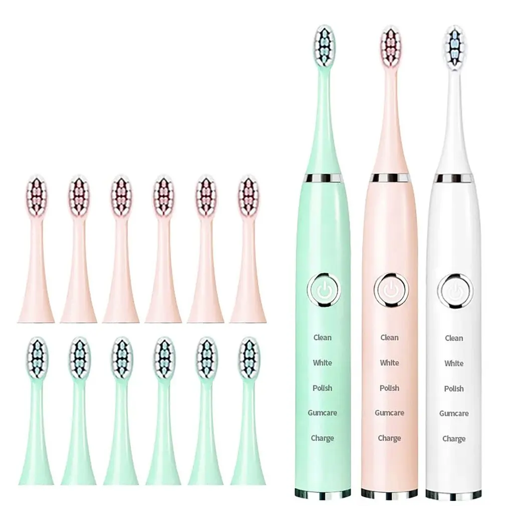 

Automatic Sonic Electric Toothbrush Replaceable Ipx7 Waterproof Toothbrush Rechargeable Soft Fur Toothbrush For Adults