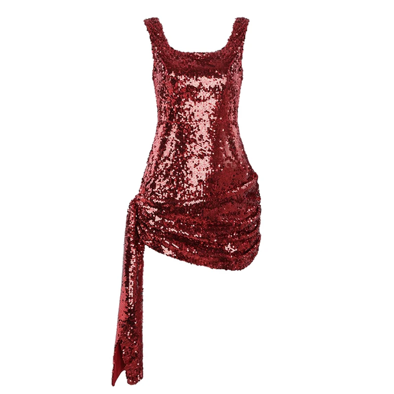 INDRESSME 2019 Новое сексуальное облегающее мини-платье на бретельках с квадратным