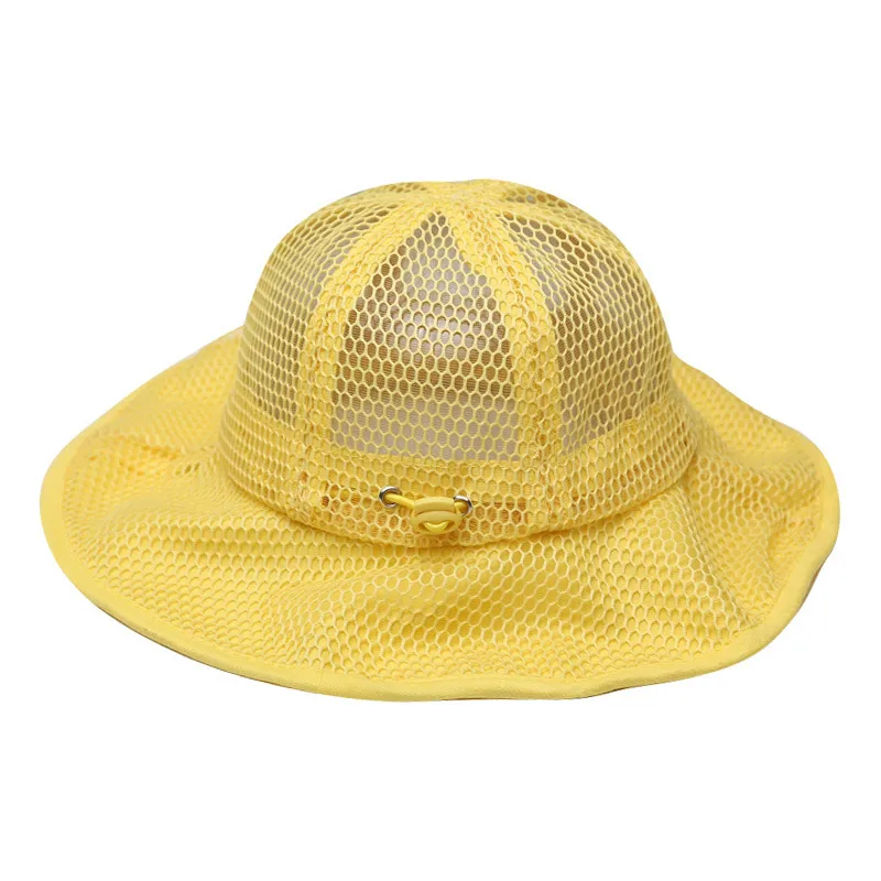 Summer Children Bucket Hat Mesh Breathable Panama Hats For Kids Adjustable Sun Hat Boys Girls Outdoor Beach Cap images - 6