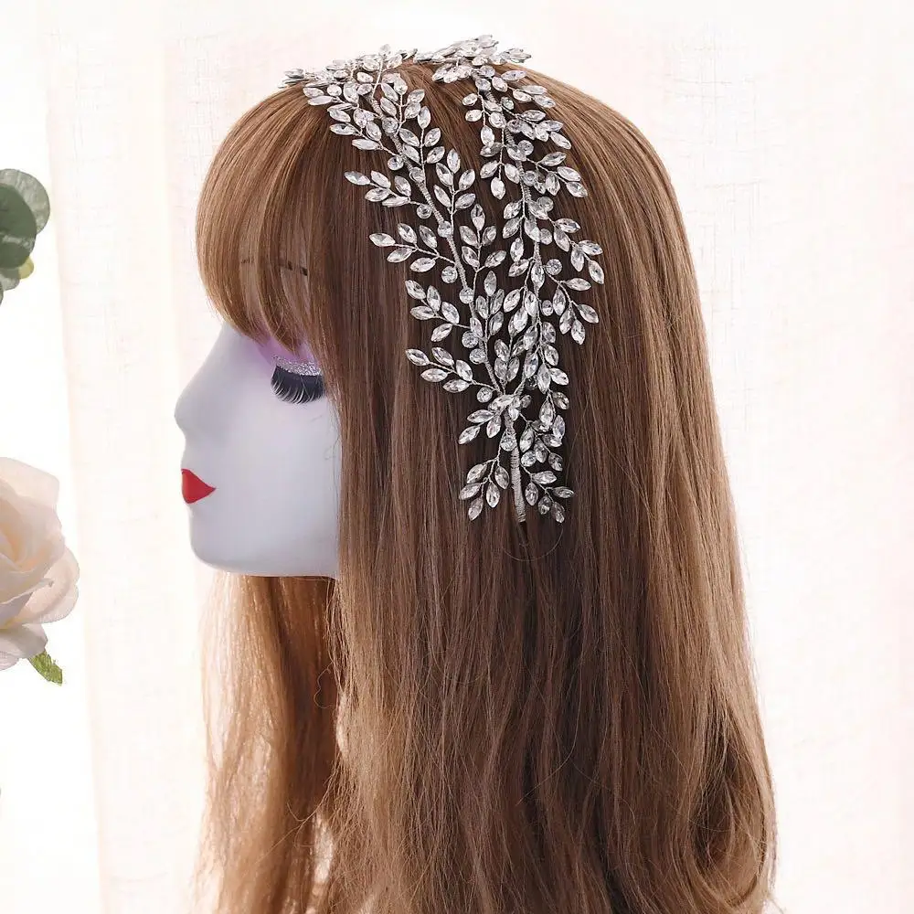 Головные уборы золотого и серебряного цветов повязки на голову с листьями