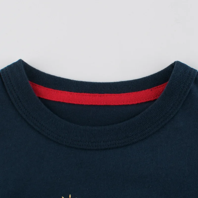 Летние детские футболки для мальчиков и девочек Детские хлопковые топы с