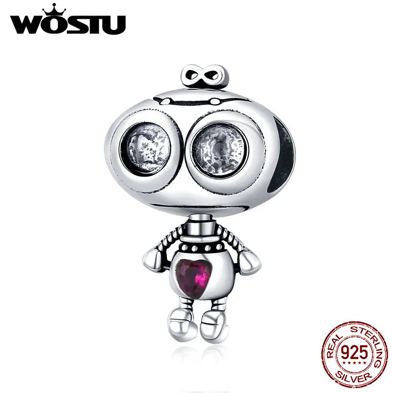 Подвеска для браслета из серебра 100% пробы с розовым сердцем | Украшения и