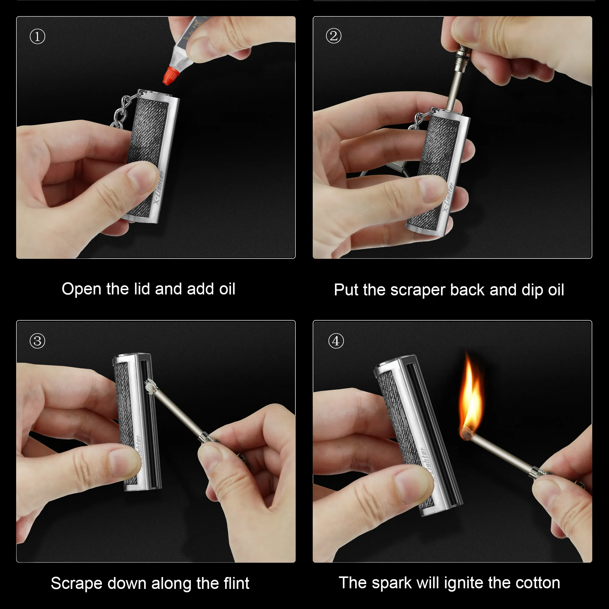 Водонепроницаемый огненно матча постоянного Флинт каменный огонь стартер