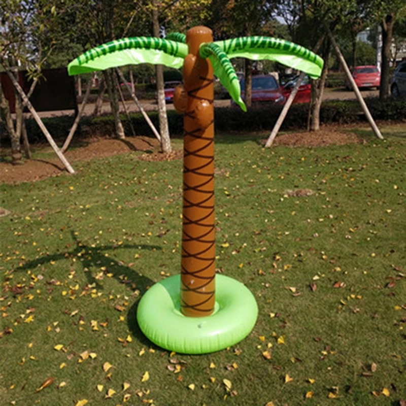 New1.6m Inflatable Coconut Palm Tree Water Spray Beach Party Pool Inflatable Toy By Irjdksd