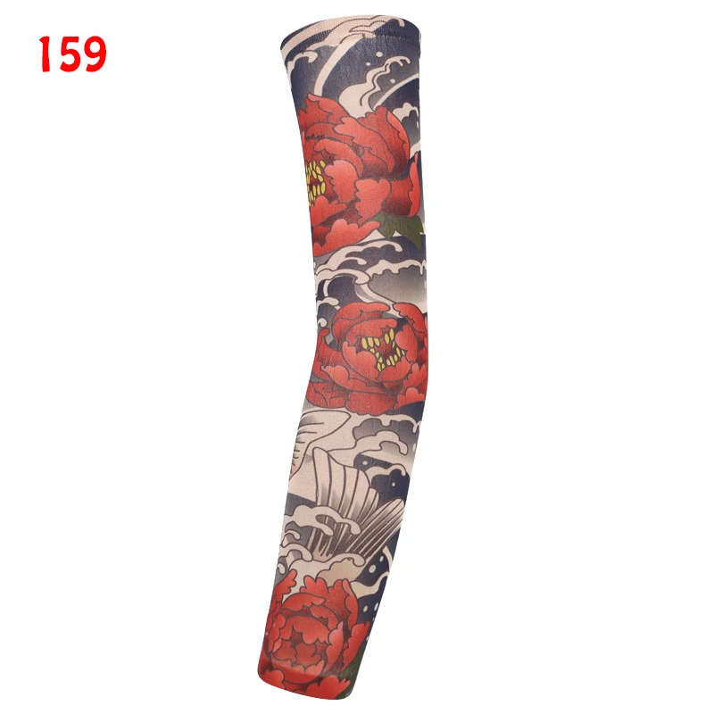 Рукава с татуировкой для мужчин и женщин солнцезащитные длинные манжеты