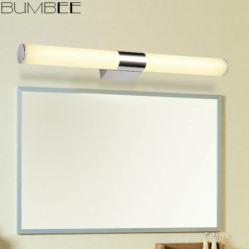 Современная простая настенная лампа для ванной комнаты водонепроницаемая