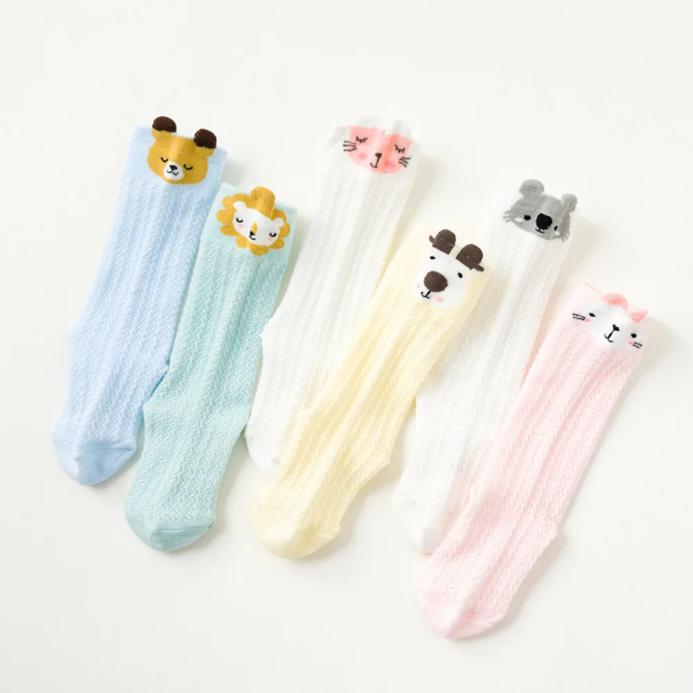 Милые летние сетчатые носки с героями мультфильмов для маленьких девочек и