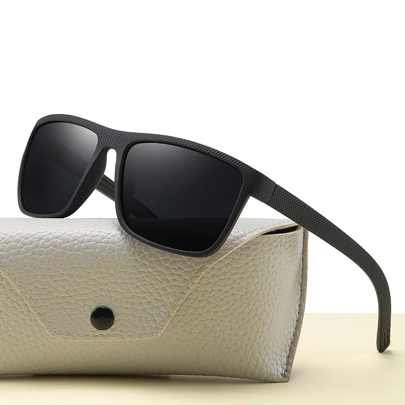 

New Polarized Fashion Men Black Driving Square Sunglass Shades for Women Luxury Brand Sun Glasses UV400 Vintage