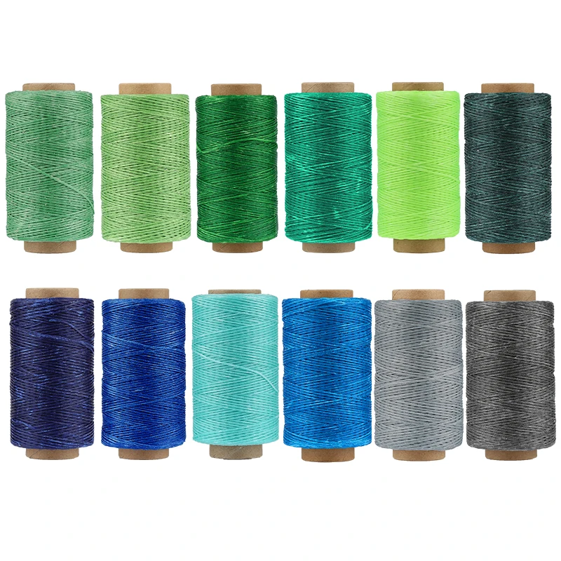 

Nonvor 250M 1mm Thickness Flat Waxed Thread Sewing Thread Leather Waxed Cord for DIY Leather Craft Tool Hand Stitching