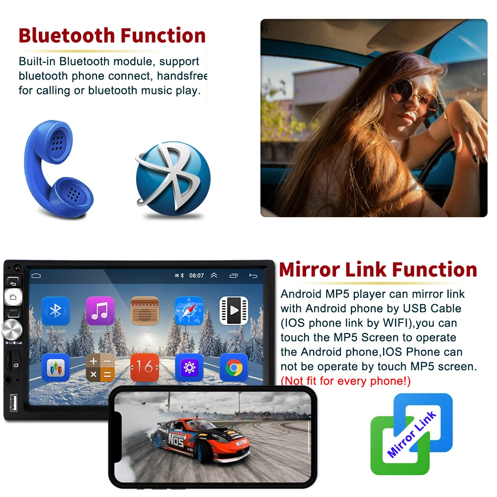 Camecho 2 din Автомобильный gps Авторадио android 8,1 Автомобильный мультимедийный плеер 2din Авторадио резервная Bluetooth Камера для VW NISSAN KIA