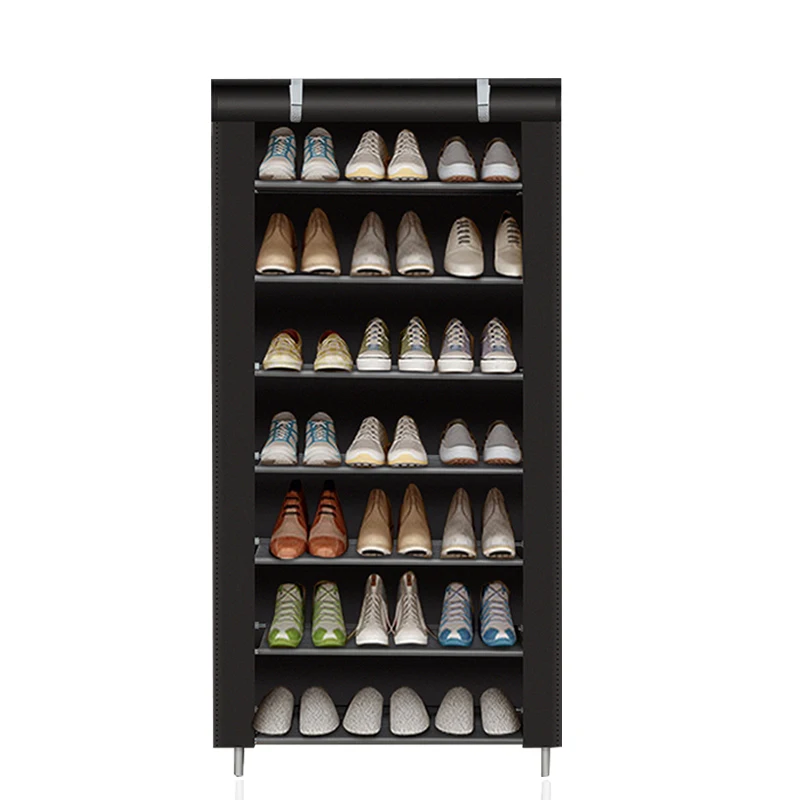 

Multi-layer Shoe Cabinet Nonwoven Fabric Dustproof Shoe Rack Removable Home Space-saving Stand Holder Entryway Shoe Organizer