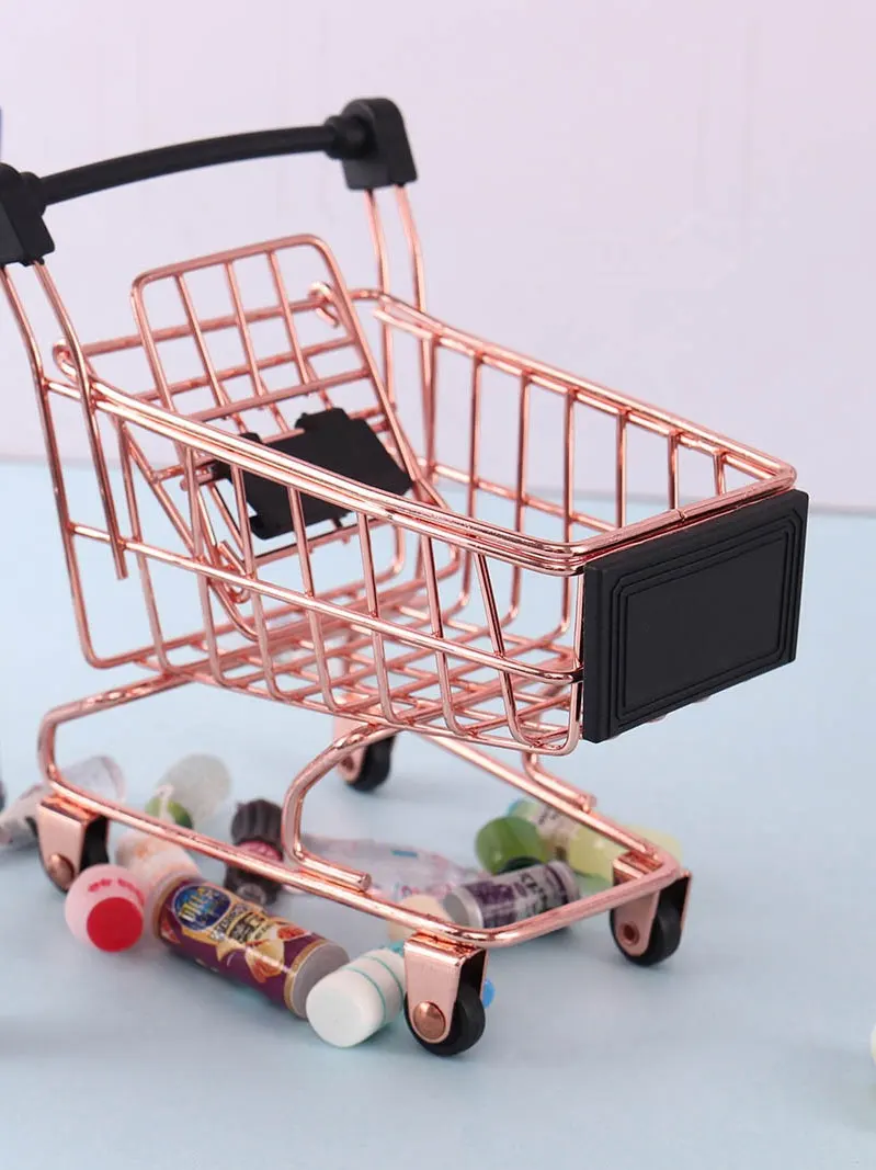 Масштаб 1/6 корзина для покупок супермаркета имитация жизни украшение кукольного