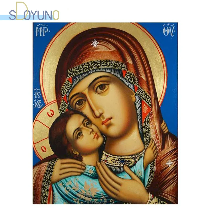 

Масляная краска по номерам SDOYUNO 40x50 см, без рамки, для самостоятельного раскрашивания по номерам, наборы для рисования, Цифровая ручная роспи...