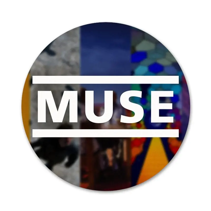 Значки с надписью Muse Band 58 мм значки металлические для украшения одежды рюкзака |