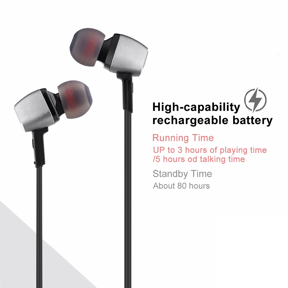 Bluetooth спортивные наушники-вкладыши беспроводные магнитные стерео наушники с