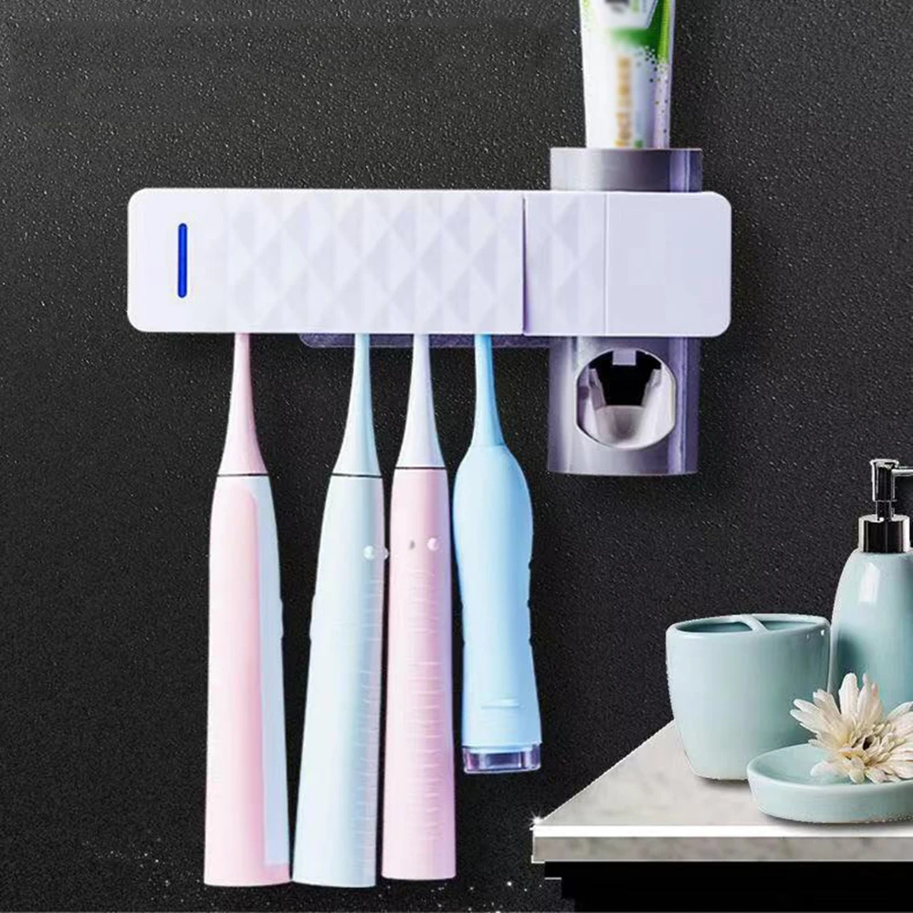 Ультрафиолетовый свет зубная щетка стерилизатор держатель для зубной щетки