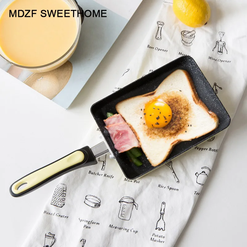 

Rectangular Frying Pan For Gas Cooker Induction Cooker Amagoyaki Omelette Black Non-Stick Pan Fry Egg Pan Pancake Kitchen Pot