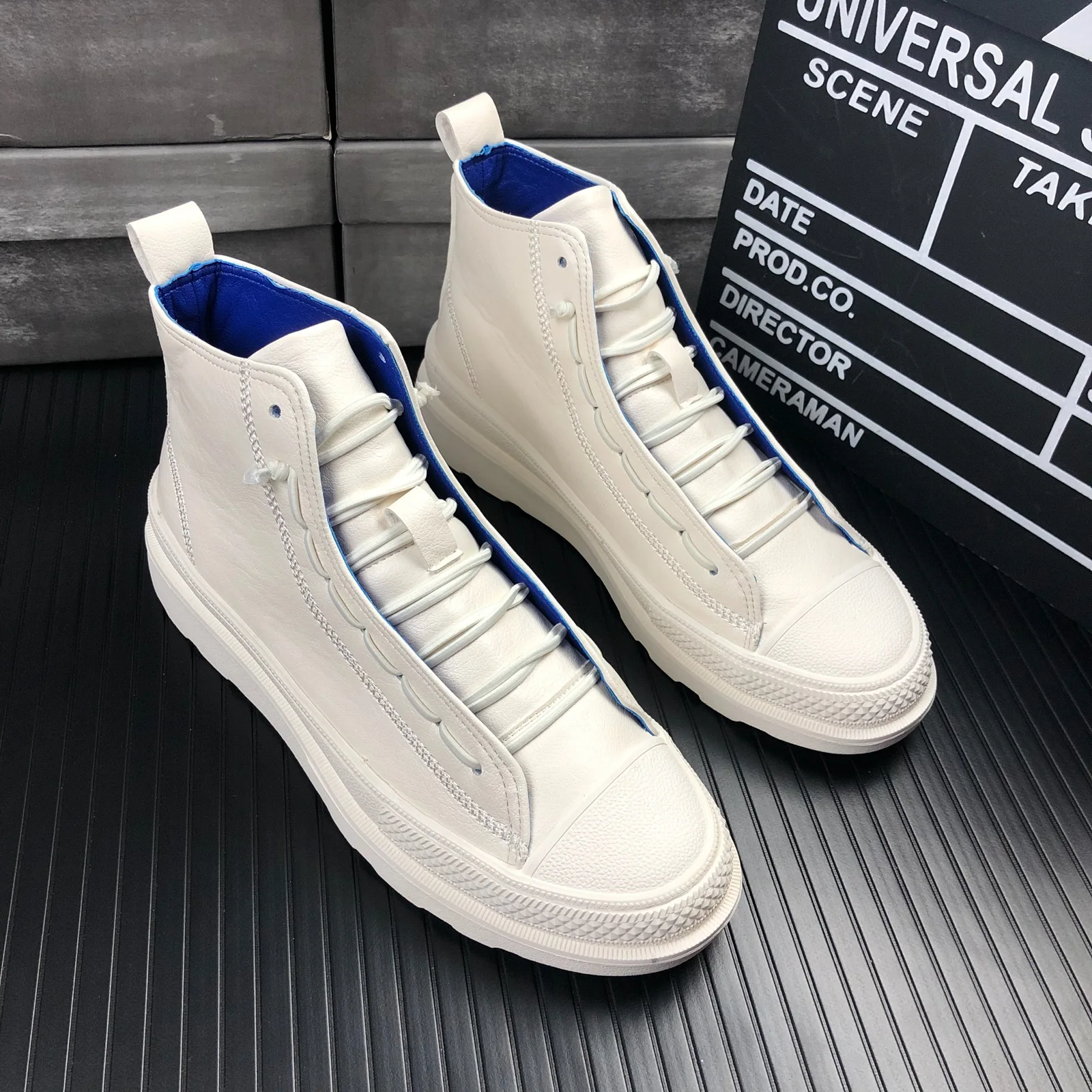 Мужские кожаные ботинки черные повседневные размер 38 44 для молодежи 2020| |