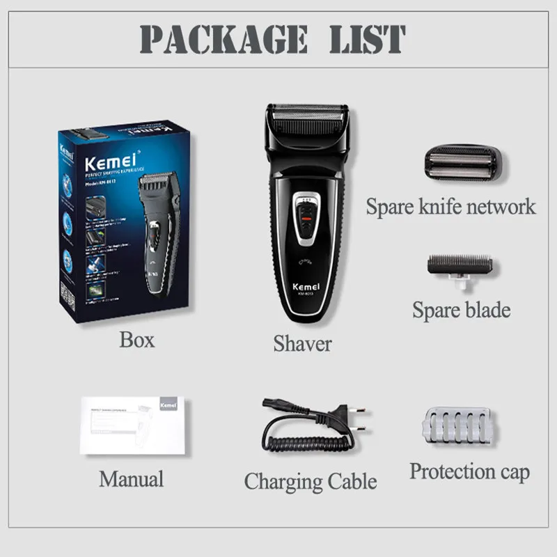 Электрическая бритва для мужчин перезаряжаемая Бритва Парикмахерская 100-240 В