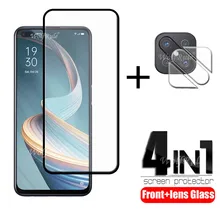 4-in-1 For OPPO Reno 4Z 5G Glass For OPPO Reno 4Z 5G Tempered Glass Full Glue HD Screen Protector For OPPO Reno 4Z 5G Lens Glass