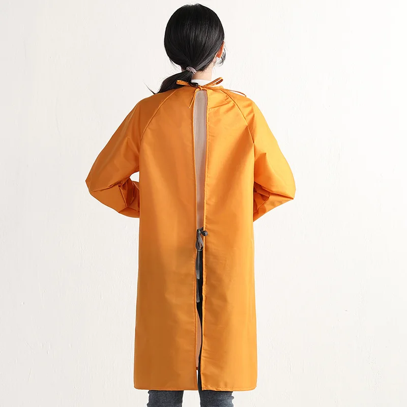 Apron Women Kitchen Cooking Anti Dirty Long Sleeve Home Protective Clothing Household Cleaning Tool |