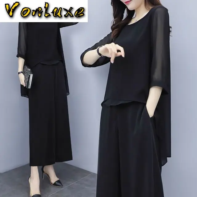 Шифоновые брючные костюмы женские для матери невесты одежда 2020 формальные