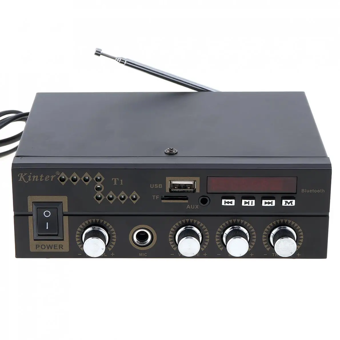 Цифровой автомобильный усилитель мощности Bluetooth FM-радио стерео аудио плеер