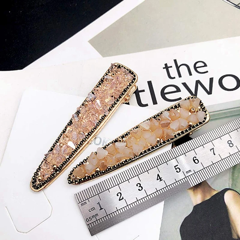 

Women's Crystal Decorative Shiny Hair Clip Handmade Rhinestone Clip Wedding Bride Bridesmaid 5 Pieces