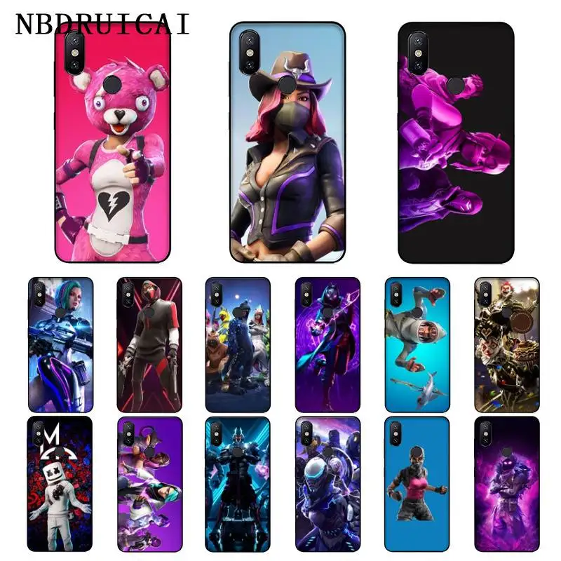NBDRUICAI Горячая игра Battle Royale Fire FN ТПУ Мягкий силиконовый чехол для телефона Xiaomi 8 9 se