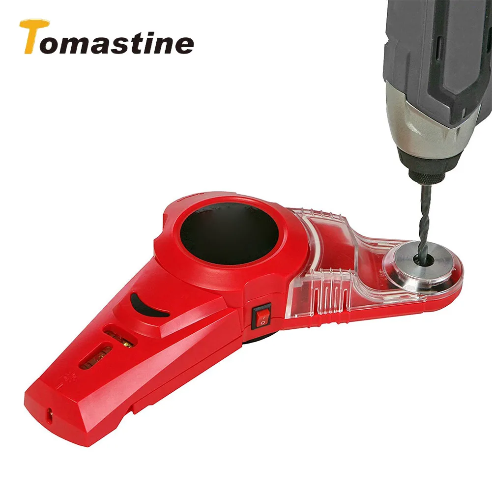 Направляющая для сверления 2 в 1, токосборник, лазерная левая горизонтальная линия, лазерный локатор с диапазоном измерения, вертикальная измерительная лента, измерительные инструменты