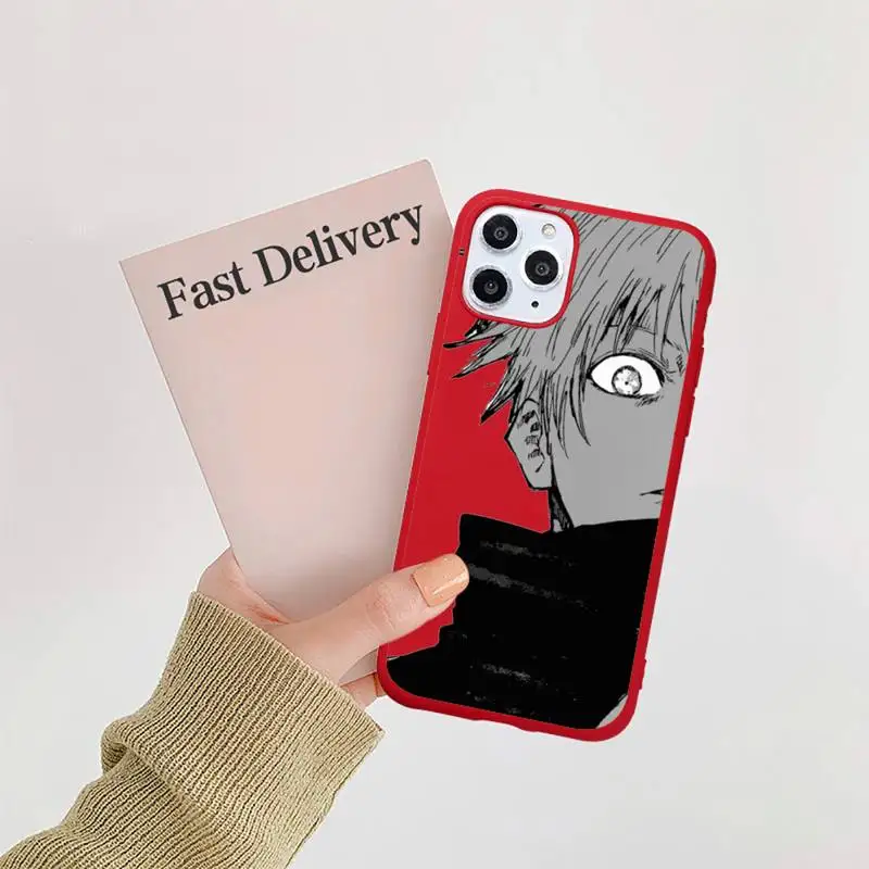

Jujutsu Kaisen Anime Gojo Satoru luxury Phone Case coque Candy Color for iPhone 11 12 mini pro XS MAX 8 7 6 6S Plus X SE 2020 XR