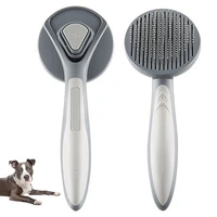legendog 1pcs pet grooming brush plastic stainless steel cat shedding comb self cleaning brush pet products