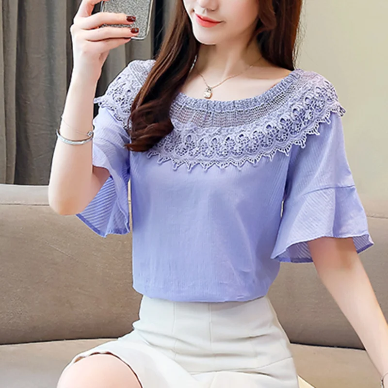 

2019 новые модные женские блузки и топы Oco Out, шифоновая рубашка, женские повседневные блузки