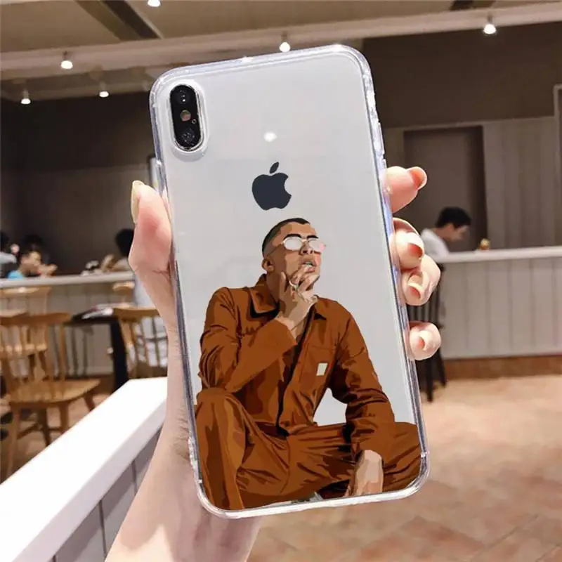 

Yo Perreo Sola Bad Bunny Maluma Phone Case Transparent soft For iphone 5 5s 5c se 6 6s 7 8 11 12 plus mini x xs xr pro max