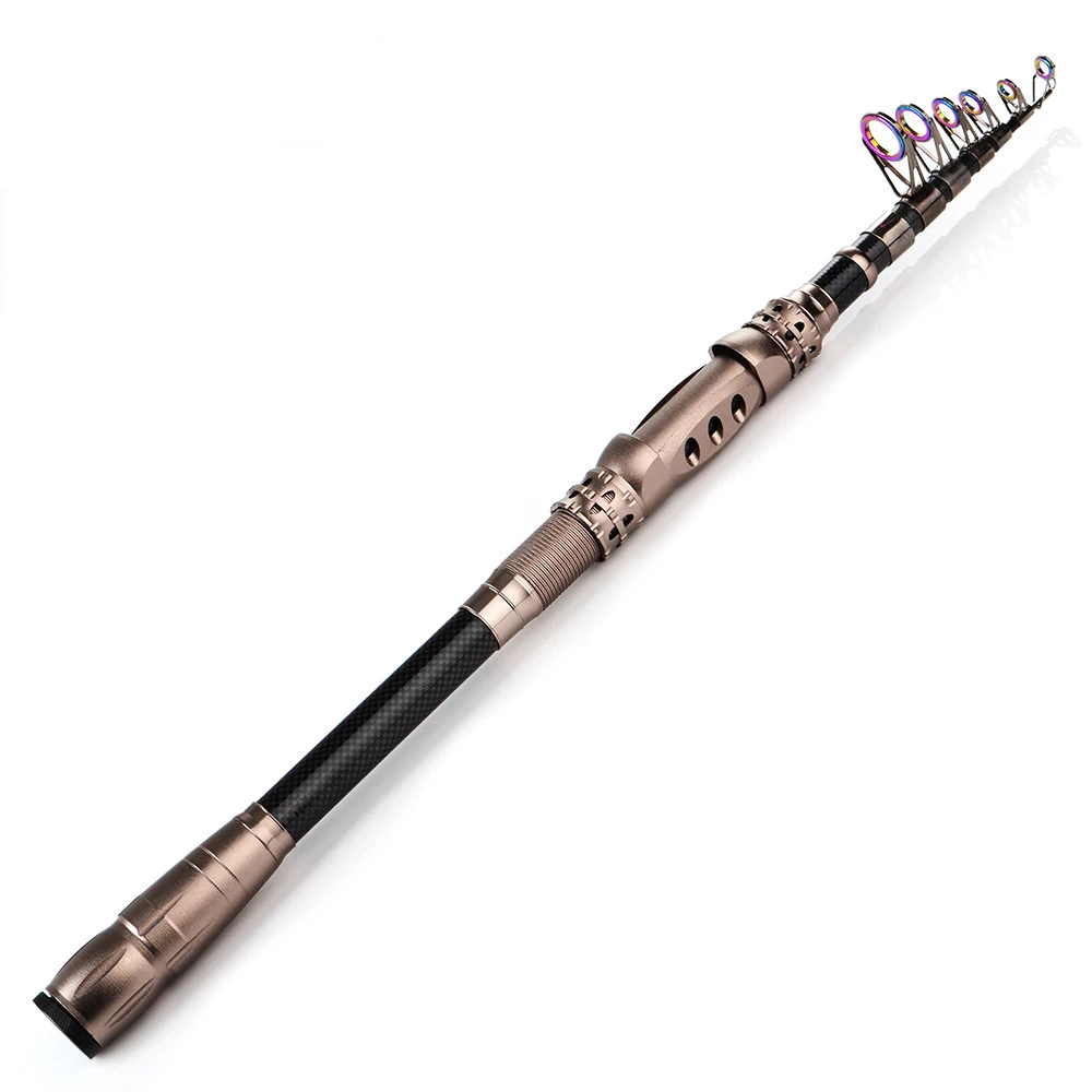 

LEO 2.1-3.0m Telescopic Fishing Rods UltraLight Weight 24T Carbon Fiber Spinning Rod for Saltwater Freshwater Carp Fishing Poles