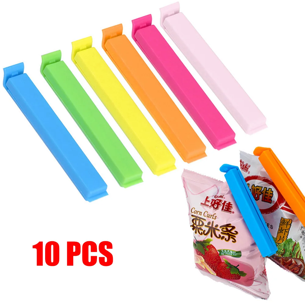 10 шт. пластиковый герметик зажим для хранения еды закуска уплотнительная сумка