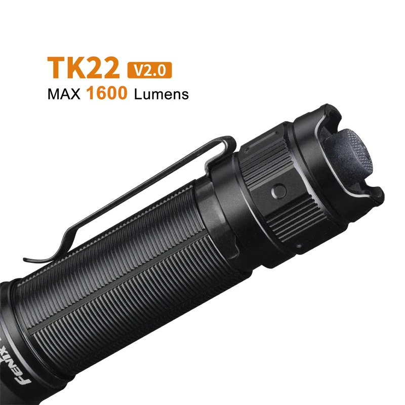 Новинка 2019 Fenix TK22 V2.0 Макс 1600 люмен питание от большой емкости 21700 литий ионный