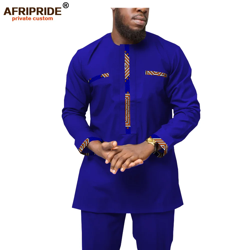 2019 африканская одежда для мужчин футболки &quotАнкара&quot и штаны с принтом восковой