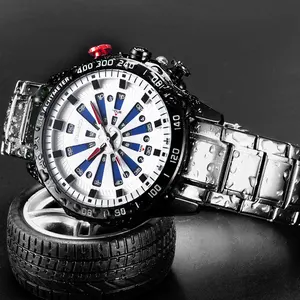 BOAMIGO Топ Роскошный бренд мужские спортивные часы модные цифровые кварцевые часы из нержавеющей стали наручные часы водонепроницаемые мужские часы