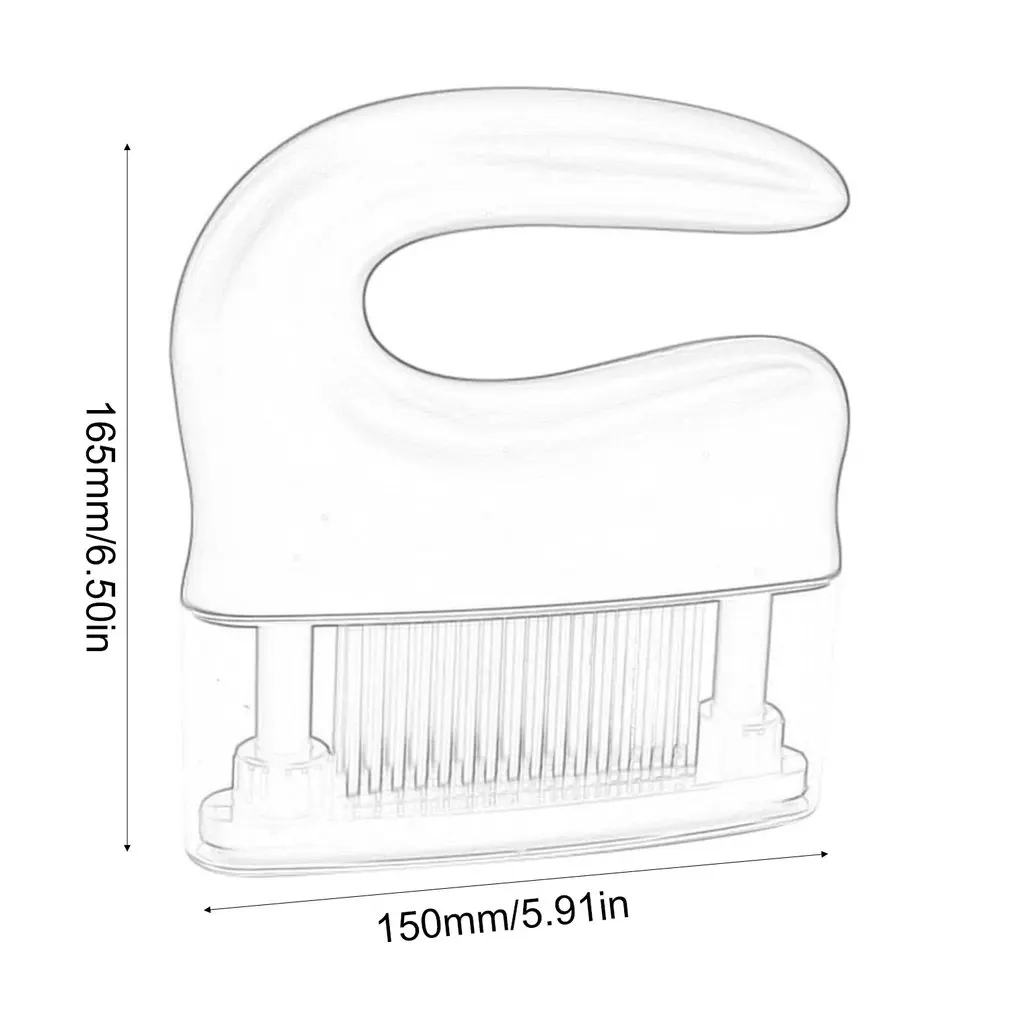 

48-pin Steak Tenderizer Simple Meat Grinder Non-slip Grip Broken Muscle Needle Meat Safe Tenderizer Stainless Steel Dishwasher